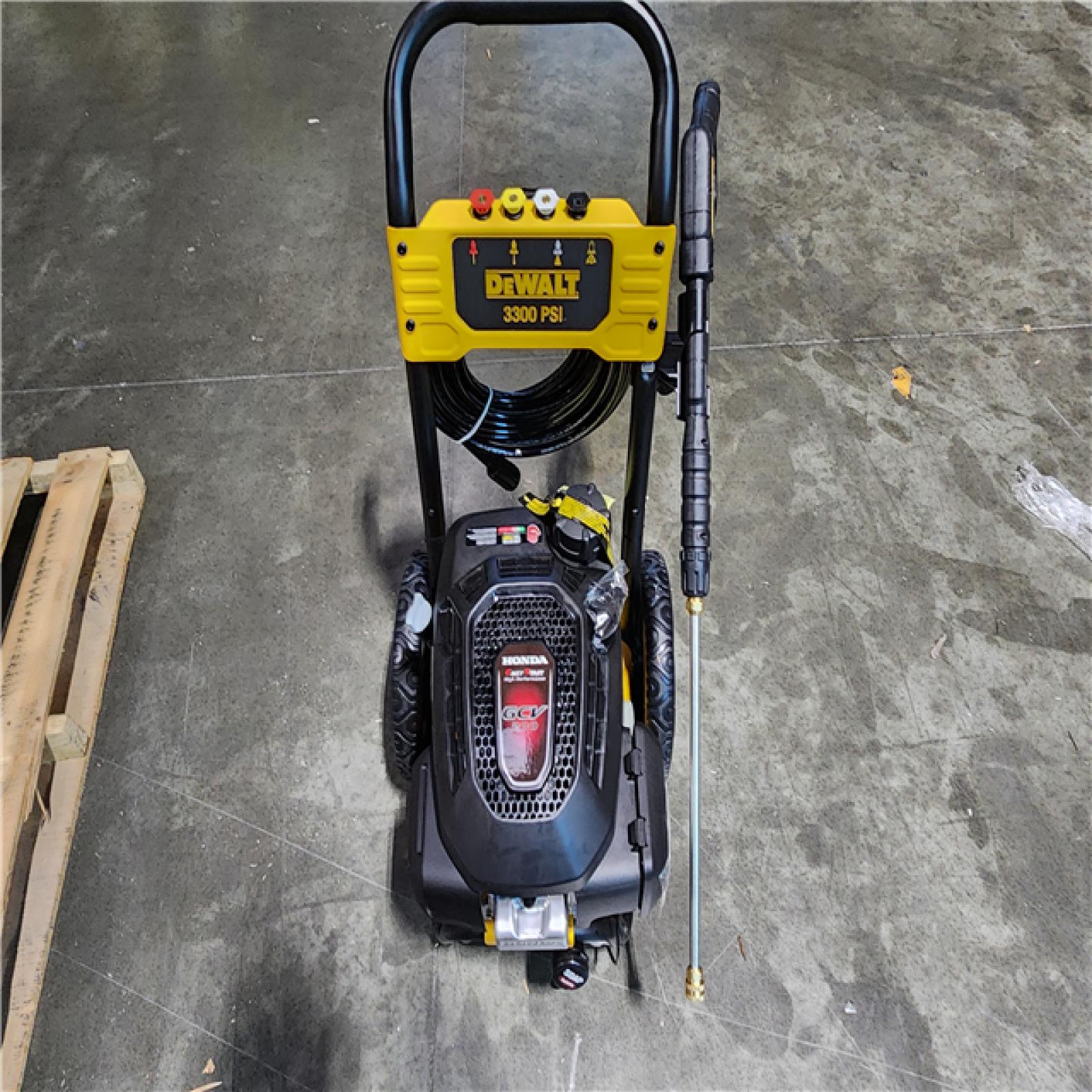 California AS-IS DEWALT 3300 PSI 2.4 GPM Gas Cold Water Pressure Washer with HONDA GCV200 Engine