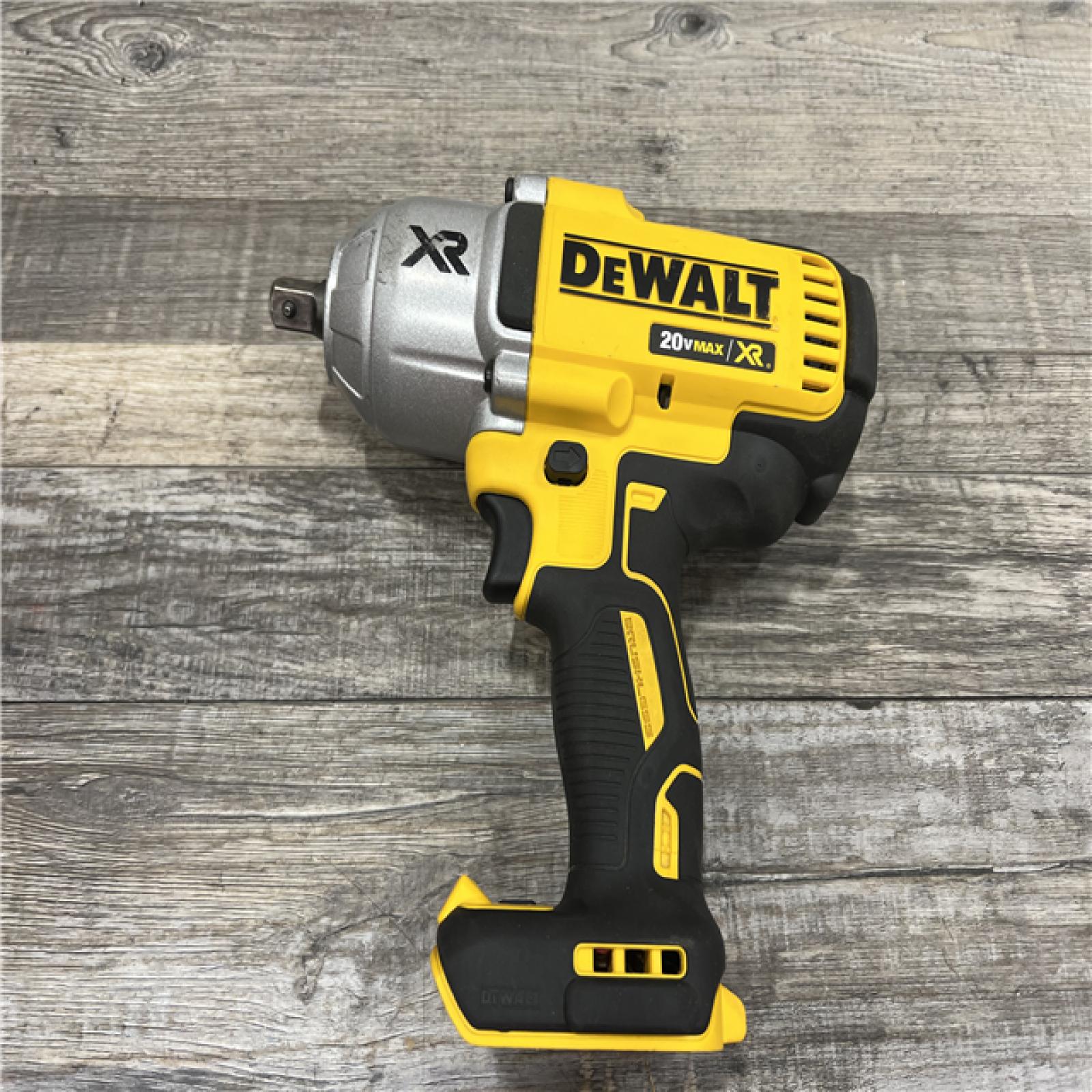 AS-IS DeWalt 20-Volt Max XR Lithium-Ion 1/2 in. Cordless Impact Wrench Kit with Detent Pin Anvil (Tool-Only)