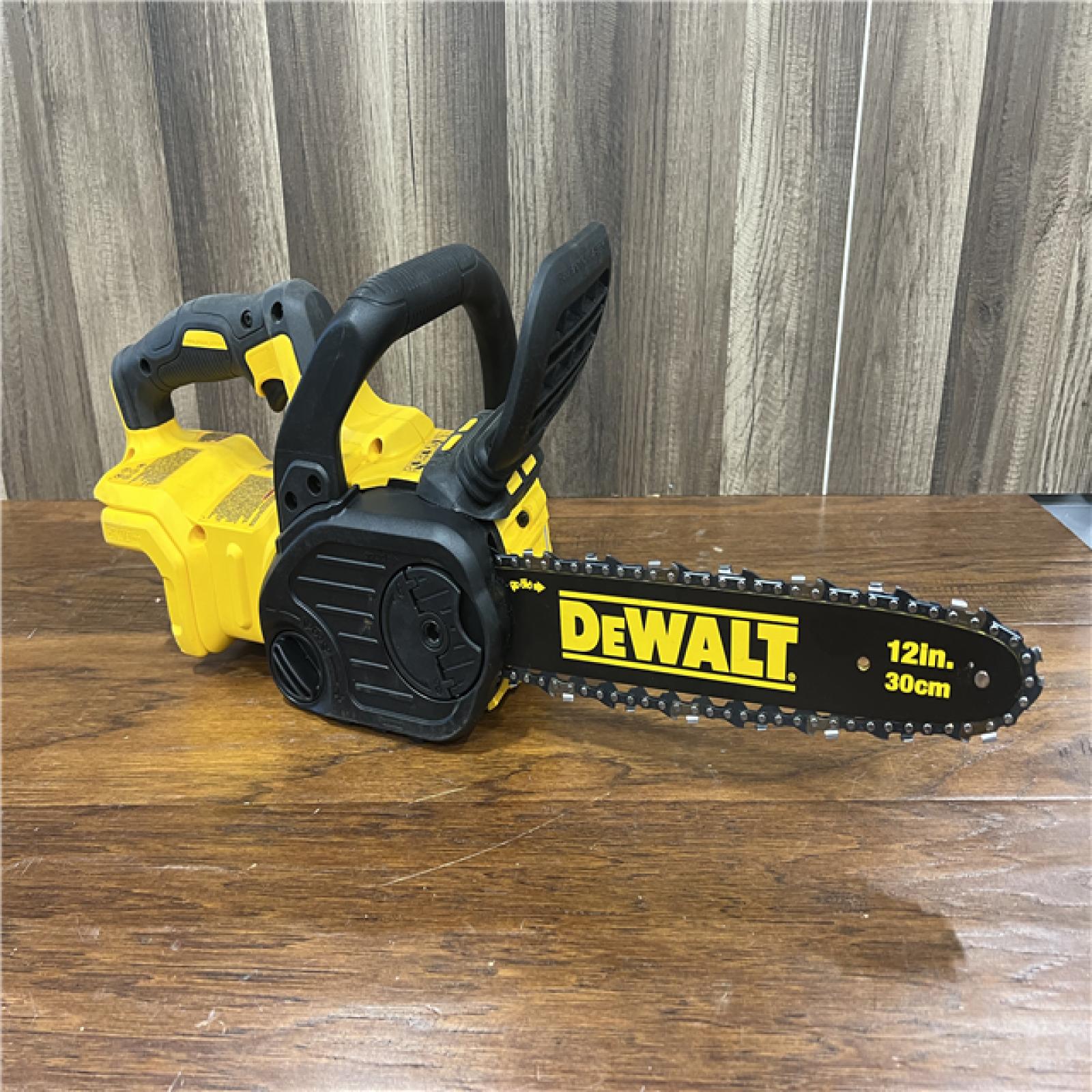 AS-IS DEWALT 20V MAX 12in. Brushless Cordless Battery Powered Chainsaw (Tool Only)