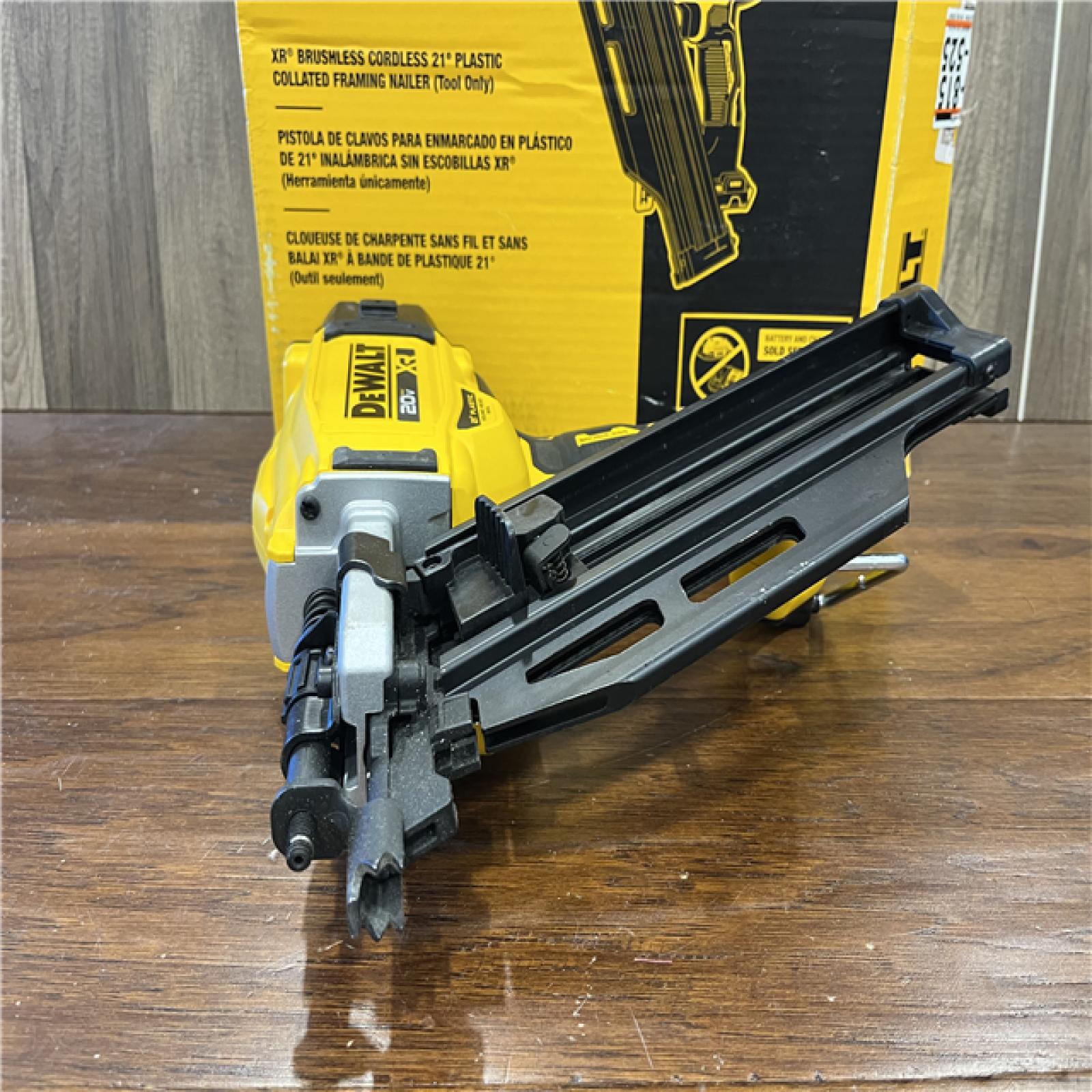 AS-IS Dewalt 20-Volt 21Â° Cordless Framing Nailer (Tool-Only)