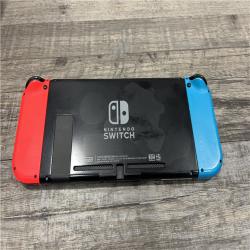 AS-IS Nintendo Switch with Neon Blue and Neon Red Joy-Con