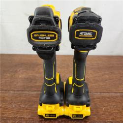 AS-IS DEWALT 20V MAX XR Brushless Cordless Drill/Impact Driver (2-Tool) Combo Kit