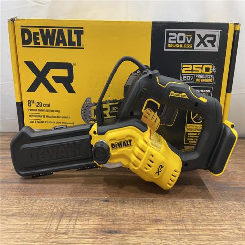 AS-IS DEWALT 20V MAX 8 in. Brushless Cordless Battery Powered Pruning Chainsaw (Tool Only)