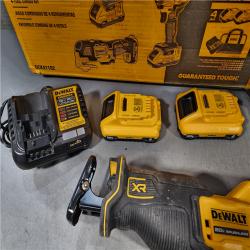 HOUSTON LOCATION - AS-IS DEWALT 20-Volt Maximum Lithium-Ion Cordless 4-Tool Combo Kit with (2) 4 Ah Batteries and Charger