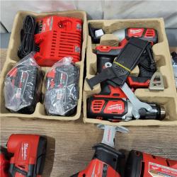 AS-IS M18 18-Volt Lithium-Ion Cordless Combo Kit (9-Tool) with (2) Batteries, Charger, and Tool Bag