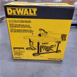 AS-IS DEWALT 15 Amp Corded 8-1/4 in. Compact Portable Jobsite Tablesaw (Stand Not Included)