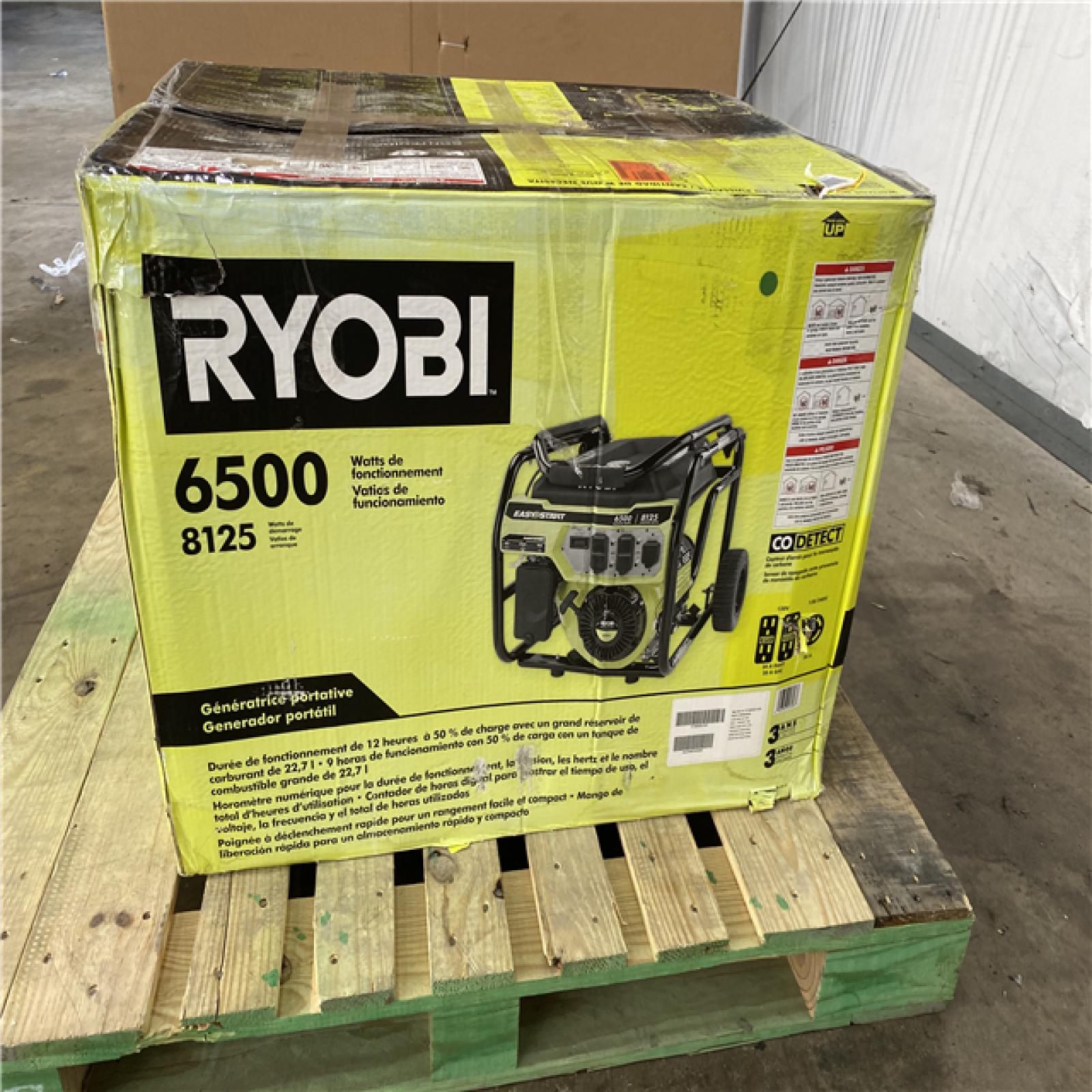 Houston Location AS IS - Ryobi 6500 watts Generator