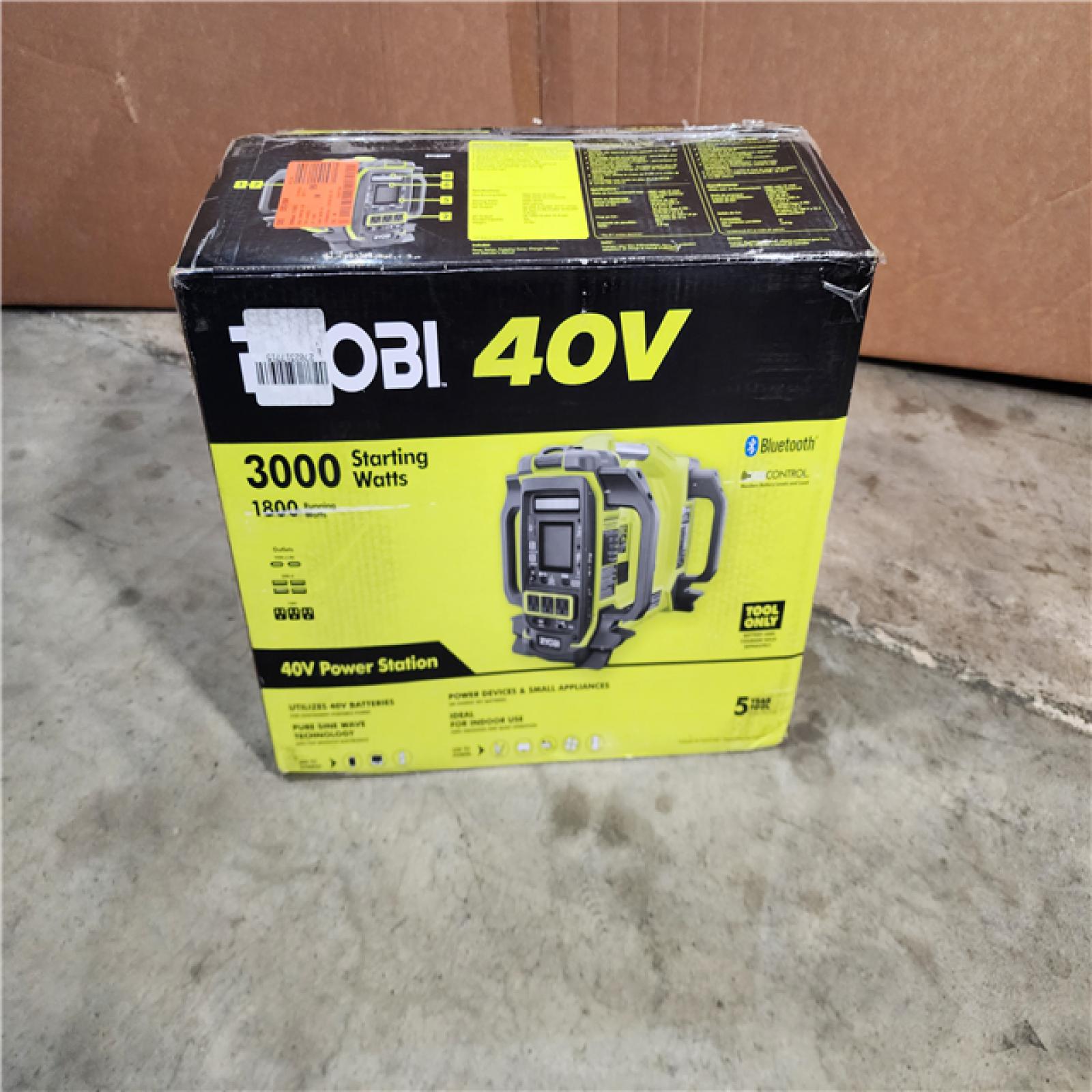 HOUSTON LOCATION - AS-IS (APPEARS LIKE NEW) 40V 1800-Watt Portable Battery Power Station Inverter Generator and 4-Port Charger (Tool Only)