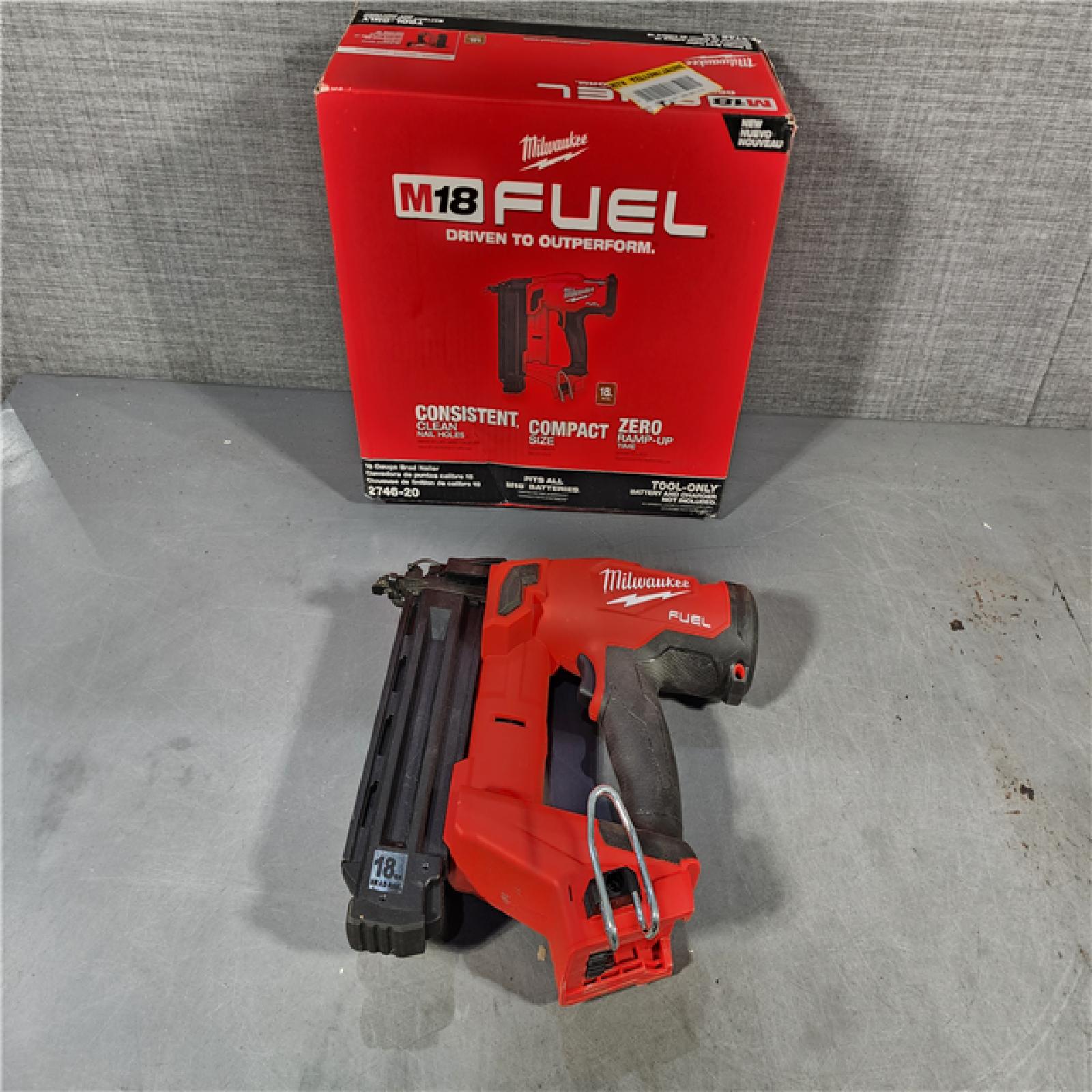 HOUSTON LOCATION - AS-IS Milwaukee M18 Fuel 18V Brushless 18-Gauge Brad Nailer 2746-20 (Bare Tool)