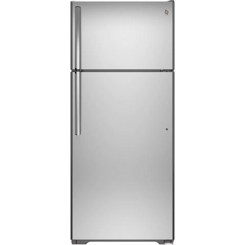 Phoenix Location GE 17.5 cu. ft. Top Freezer Refrigerator in Stainless Steel, ENERGY STAR