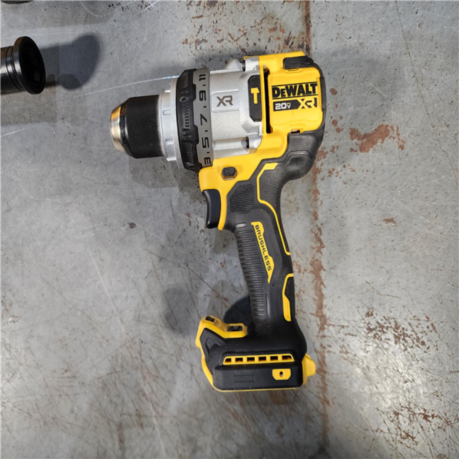 HOUSTON LOCATION - AS-IS DEWALT 20V XR Lithium-Ion Cordless Hammer Drill Kit with 8.0 Ah Battery, Charger and Kit Bag