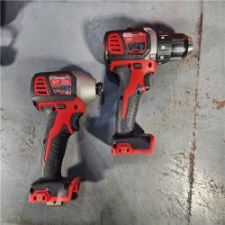 HOUSTON LOCATION - AS-IS (APPEARS LIKE NEW) Milwaukee M18 18V Cordless Brushed 2 Tool Drill/Driver and Impact Driver Kit