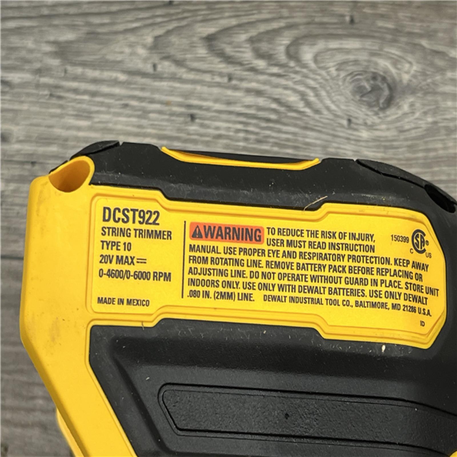 AS-IS DEWALT 20V MAX Brushless Cordless Battery Powered String Trimmer (Tool Only)