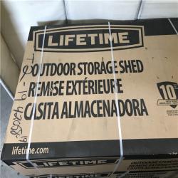 California AS-IS Lifetime 8 ft. x 12.5 ft. Resin Outdoor Storage Shed