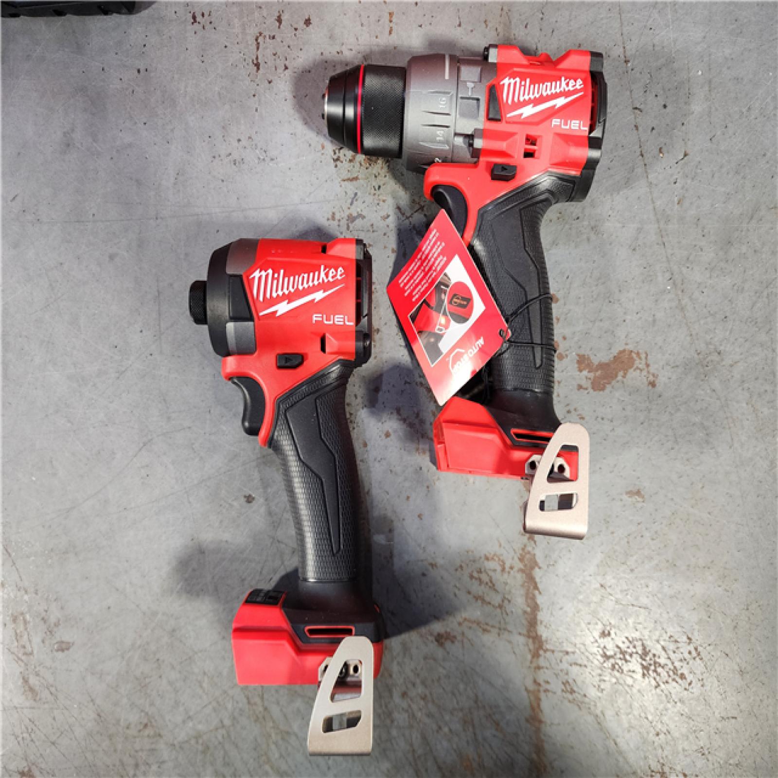 HOUSTON LOCATION - AS-IS (APPEARS LIKE NEW) Milwaukee M18 FUEL 18V Lithium-Ion Brushless Cordless Hammer Drill and Impact Driver Combo Kit (2-Tool) with 2 Batteries