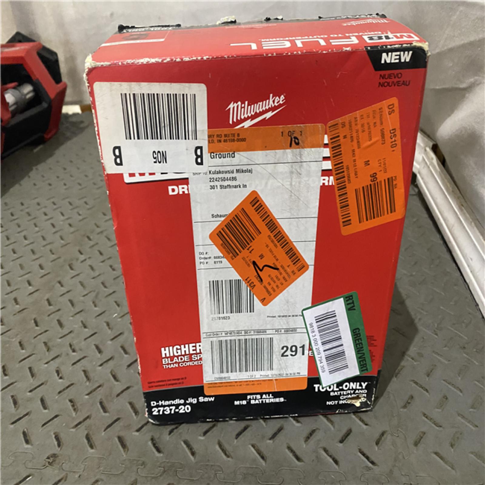 Houston location AS-IS MILWAUKEE M18 FUEL 18V Lithium-Ion Brushless Cordless Jig Saw (Tool-Only)