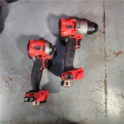 HOUSTON LOCATION - AS-IS (APPEARS LIKE NEW) Milwaukee M18 FUEL Cordless Brushless 2 Tool Hammer Drill and Impact Driver Kit 18 Volt 5 Amps