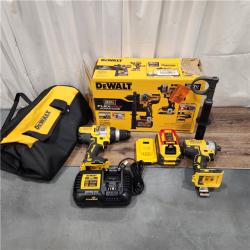 AS IS DEWALT 20V MAX Cordless Brushless Hammer Drill/Driver 2 Tool Combo Kit with FLEXVOLT ADVANTAGE