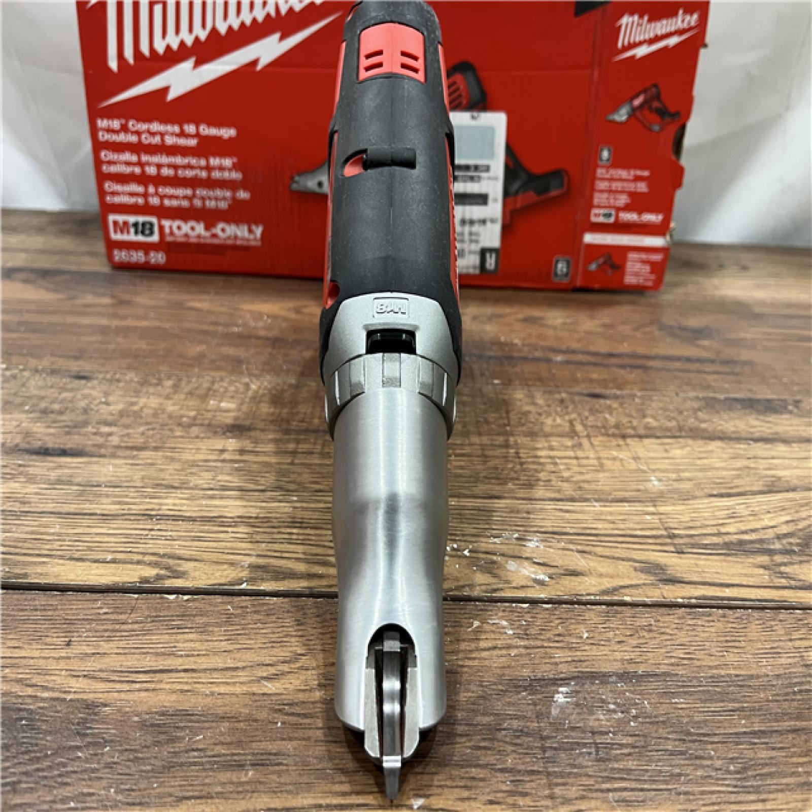 AS IS Milwaukee M18 18-volt Lithium-ion Cordless 18-gauge Double Cut Metal Shear  Bare Tool