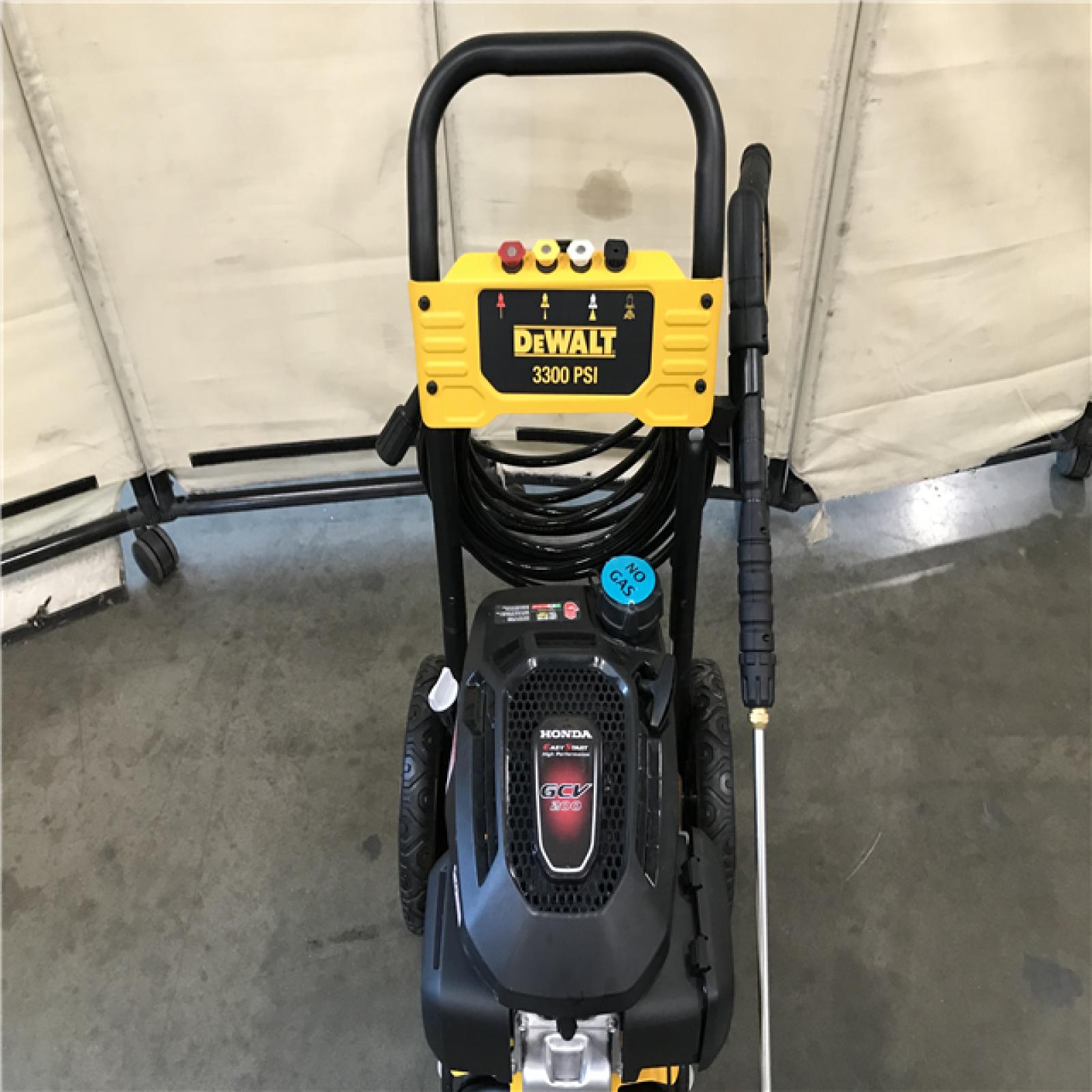 California AS-IS DEWALT 3300 PSI 2.4 GPM Gas Cold Water Pressure Washer with HONDA GCV200 Engine