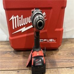 AS IS Milwaukee 2904-22 Hammer Drill Driver Kit with Batteries  Charger & Tool Case  Red