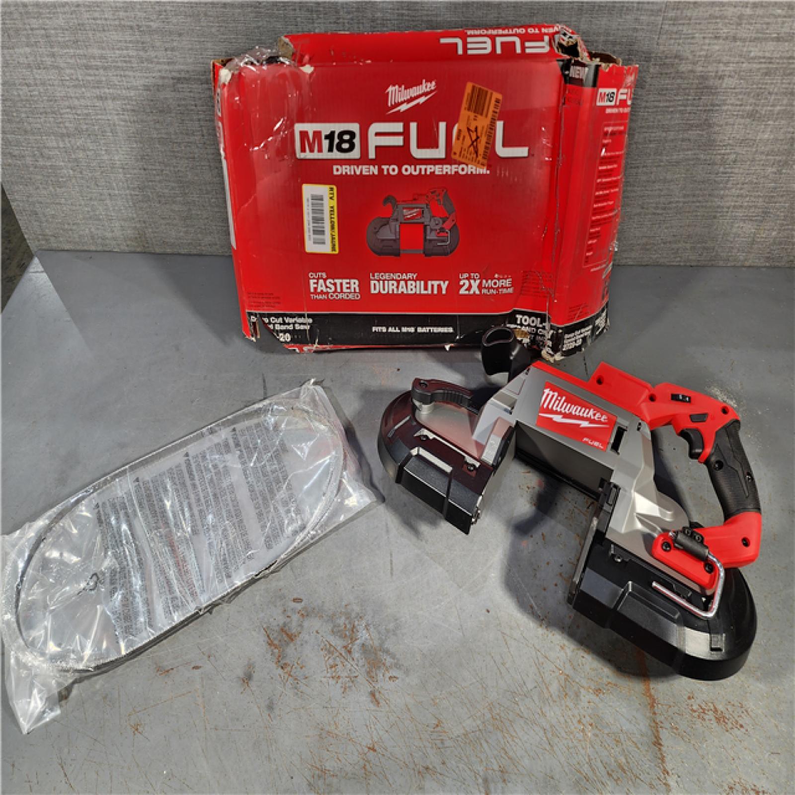 HOUSTON LOCATION - AS-IS (APPEARS LIKE NEW) Milwaukee 2729-20 - M18 Fuel 18V Cordless Brushless Band Saw (TOOL ONLY)