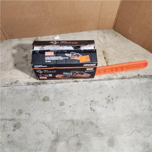 Houston location AS-IS EFORCE 18 in. 56V Cordless Electric Battery Brushless Rear Handle Chainsaw Kit with 5.0Ah Battery and Charger