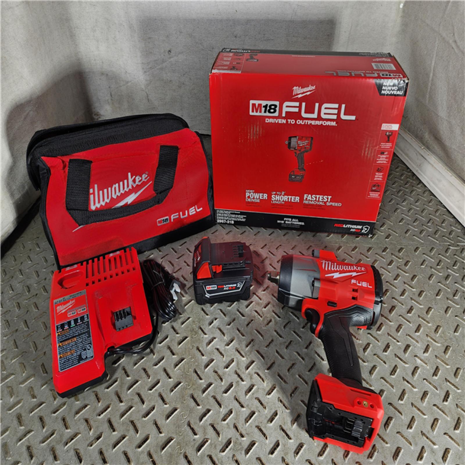 HOUSTON LOCATION - AS-IS (APPEARS LIKE NEW) Milwaukee M18 FUEL 1/2 High Torque Impact Wrench with Friction Ring Kit