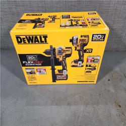 HOUSTON LOCATION - AS-IS (APPEARS LIKE NEW) 20V MAX Cordless Brushless Hammer Drill/Driver 2 Tool Combo Kit with FLEXVOLT ADVANTAGE