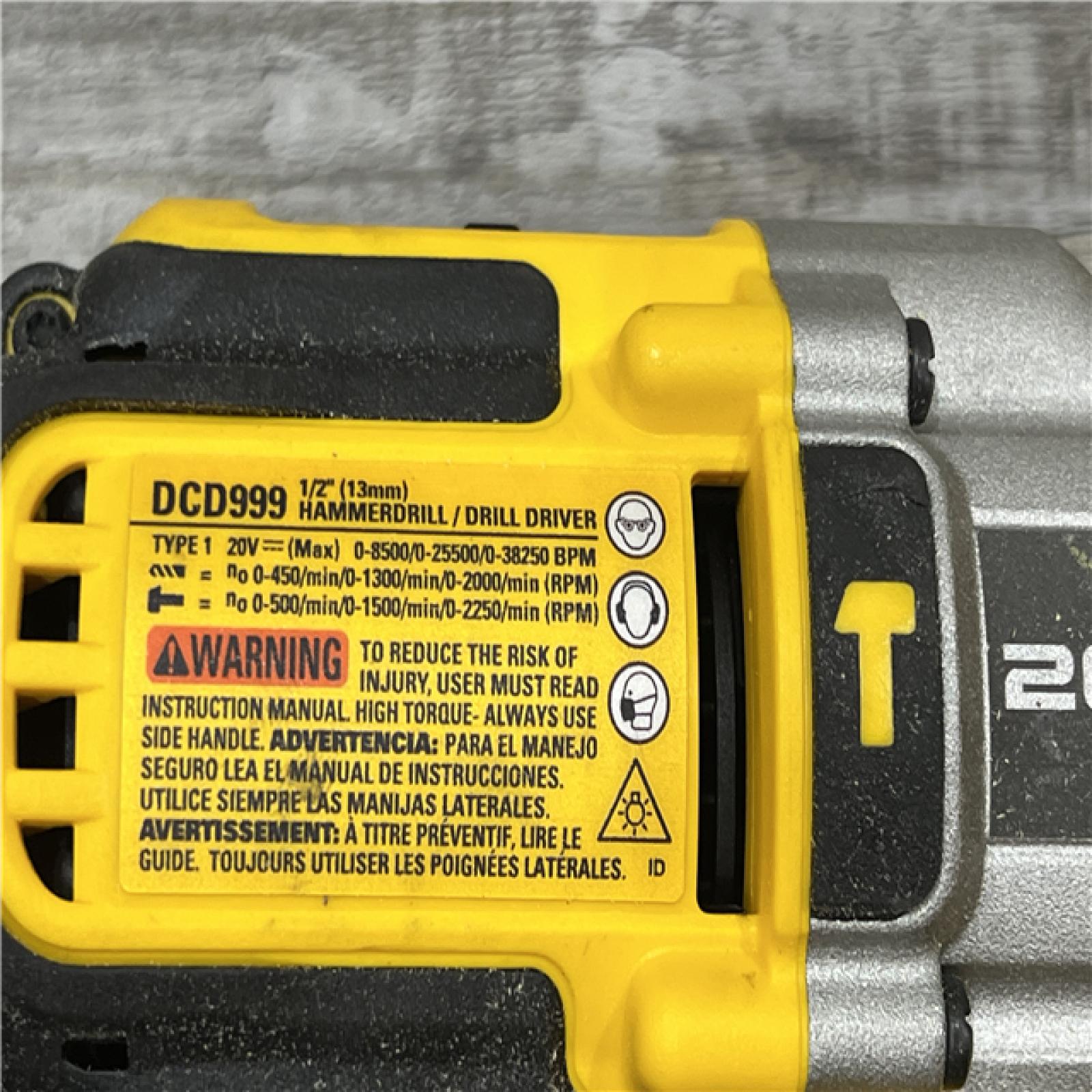 AS-IS Dewalt FLEXVOLT 20 Volt 1/2 in. Brushless Cordless Hammer Drill/Driver Kit (Battery & Charger)