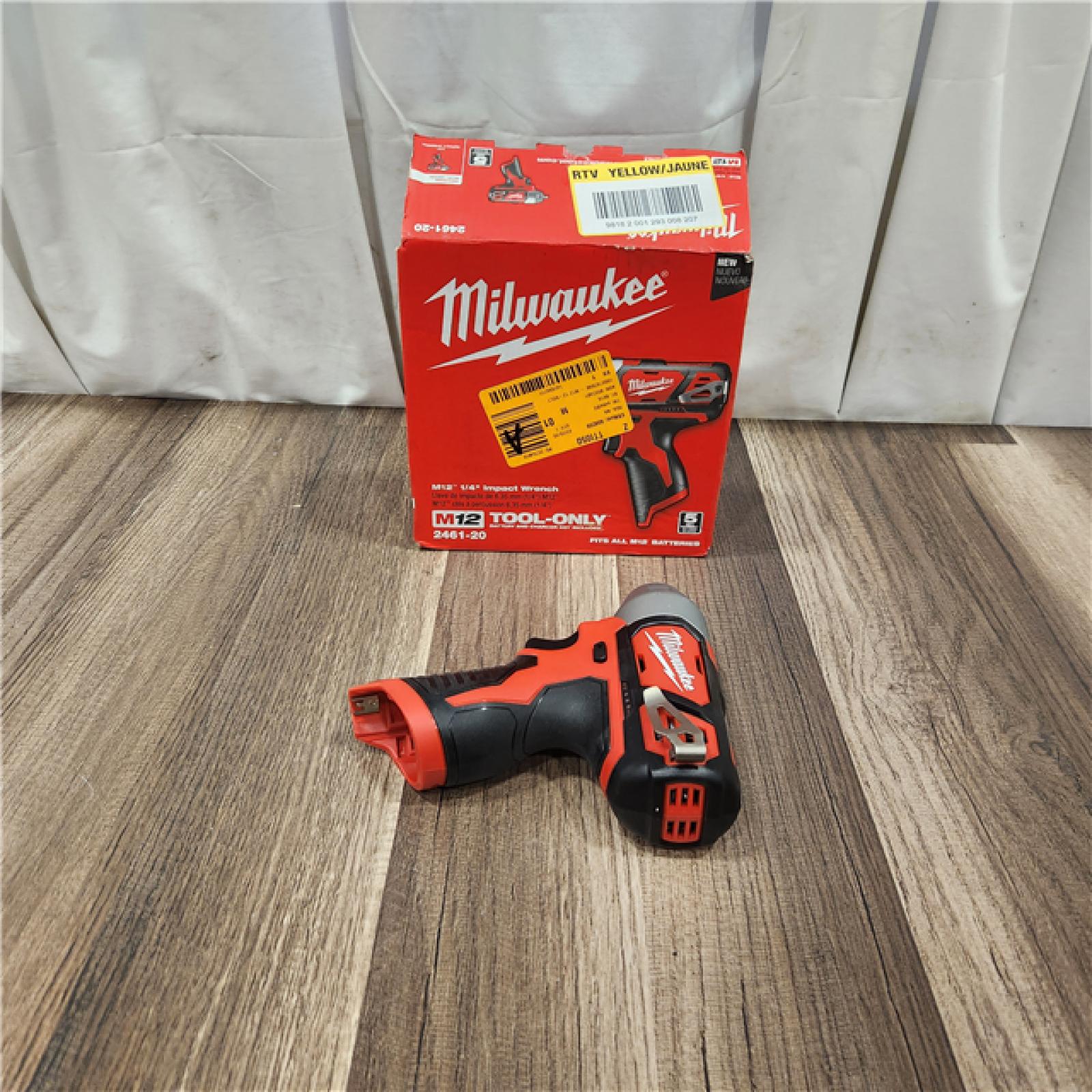 AS IS Milwaukee Electric Tools 2461-20 Milwaukee M12 1/4 In. Impact Wrench [bare Tool]