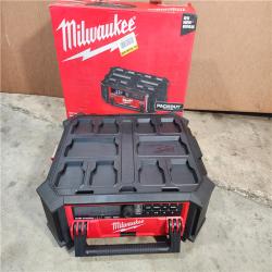 HOUSTON LOCATION - AS-IS (APPEARS LIKE NEW) Milwaukee 2950-20 18V M18 PACKOUT Lithium-Ion Cordless Radio + Charger (Tool Only)