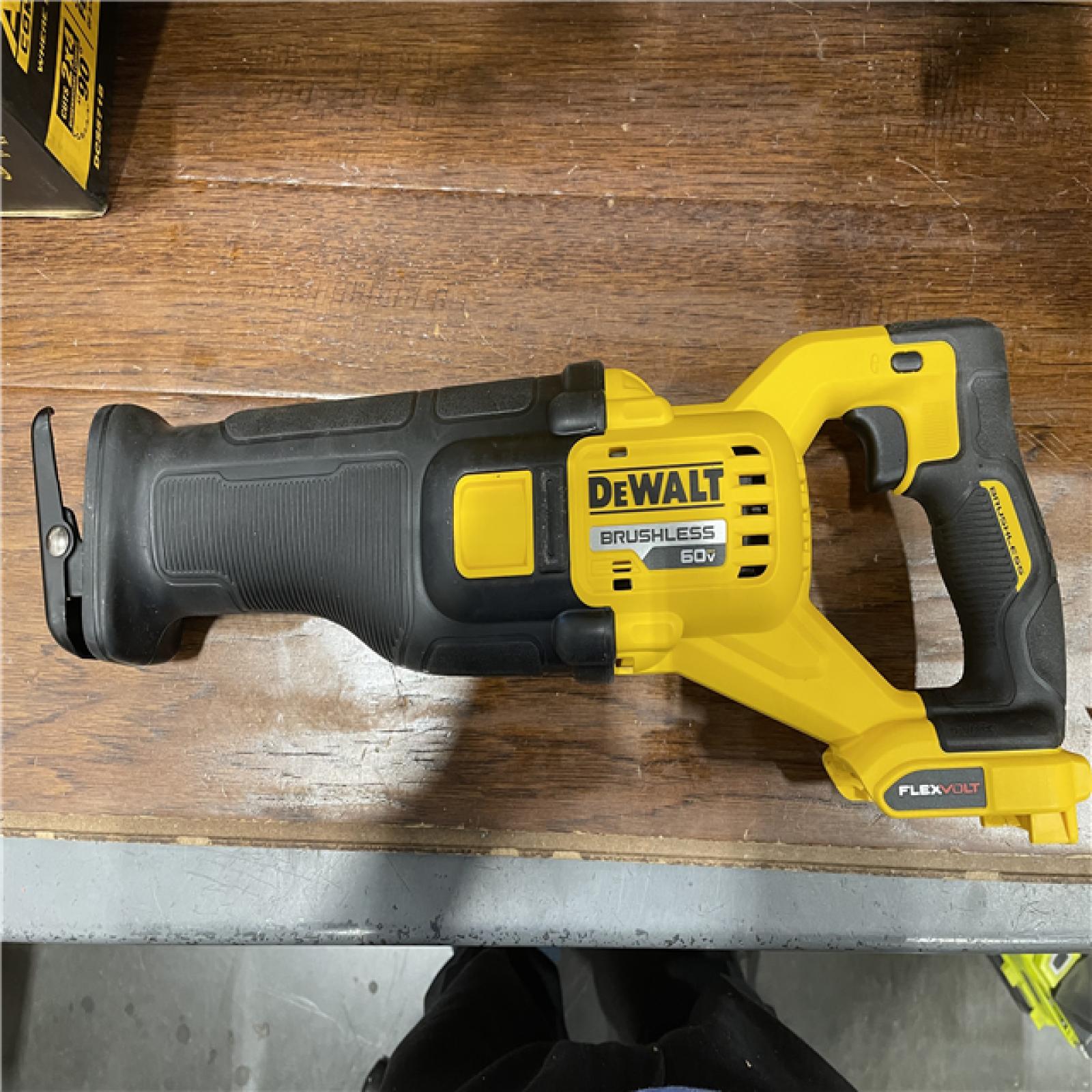 as is DeWalt DCS389B FLEXVOLT 60V MAX Cordless Brushless Reciprocating Saw (Tool-Only)