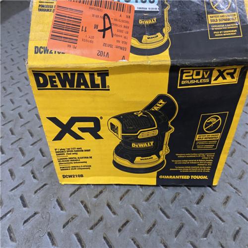 Houston location AS-IS DEWALT 20V MAX XR Cordless Brushless 5 in. Random Orbital Sander (Tool Only)