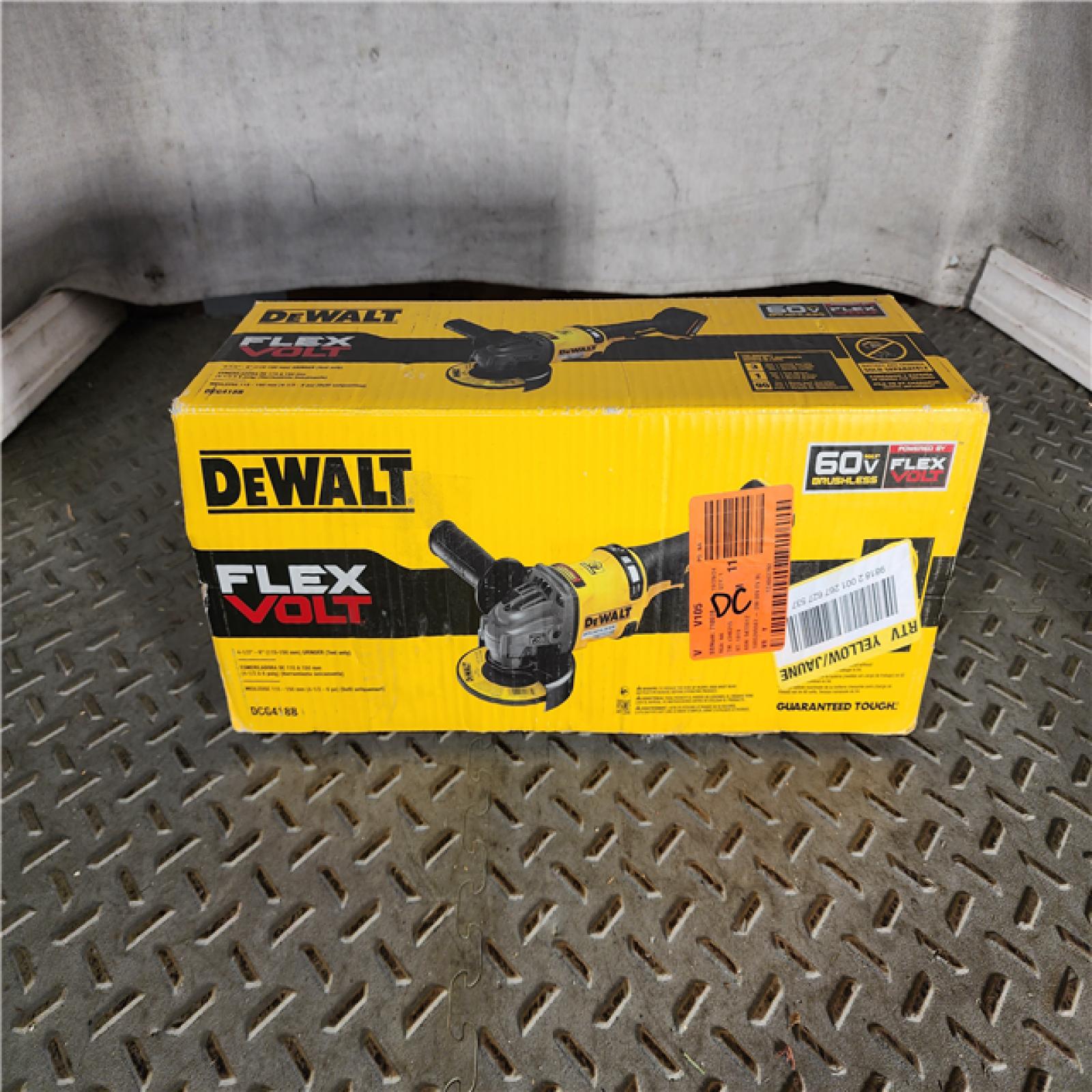 HOUSTON LOCATION - AS-IS DeWalt FLEXVOLT 60V MAX Cordless Grinder  4.5 - 6   9000 RPM  1 EA (115-DCG418B) (BARE TOOL)