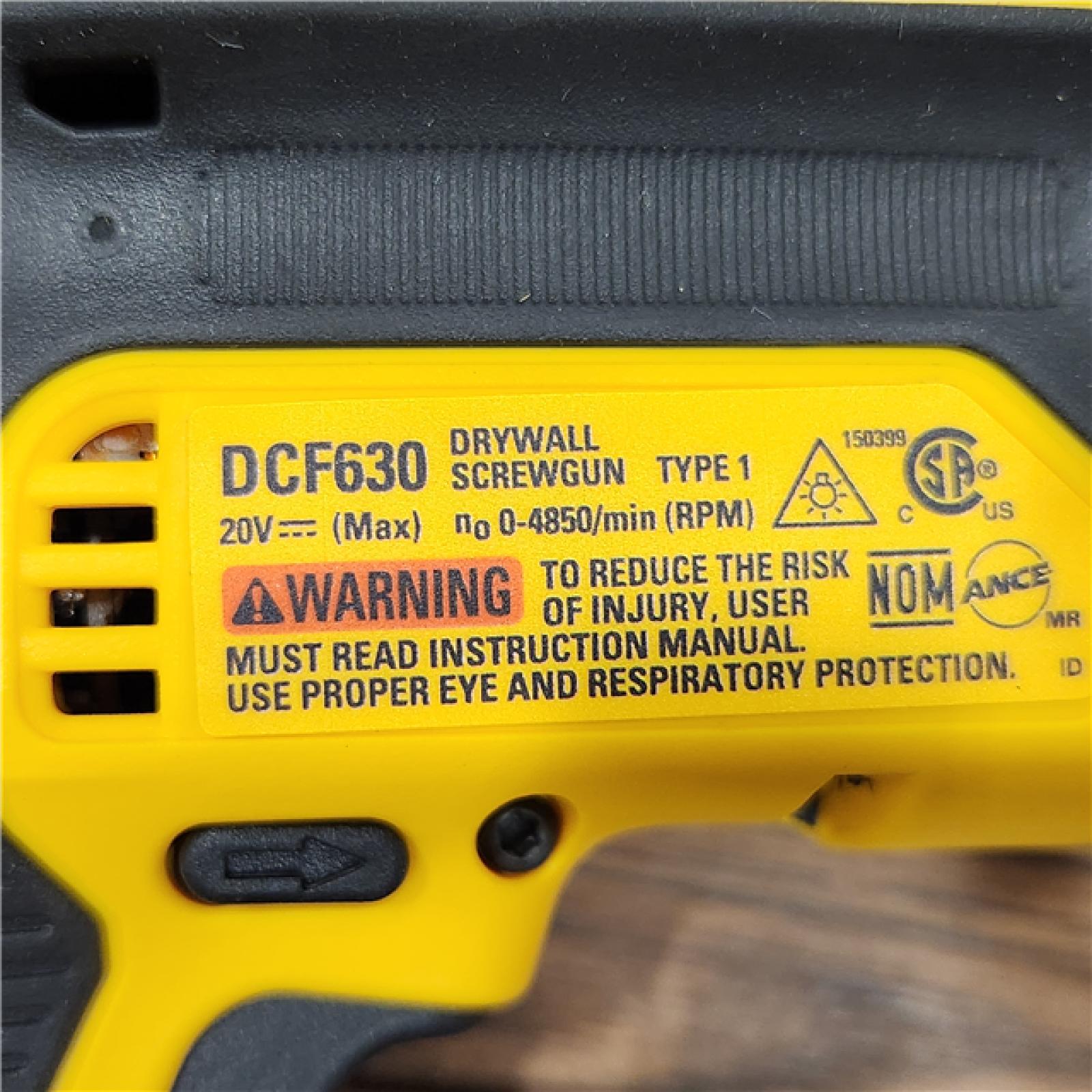 AS-IS DeWalt DCF630B 20V Cordless Brushless Screw Gun (Tool Only)