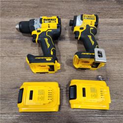 AS-IS 20V MAX XR Cordless Drill/Driver, ATOMIC Impact Driver 2 Tool Combo Kit, (2) 2.0Ah Batteries, Charger, and Bag