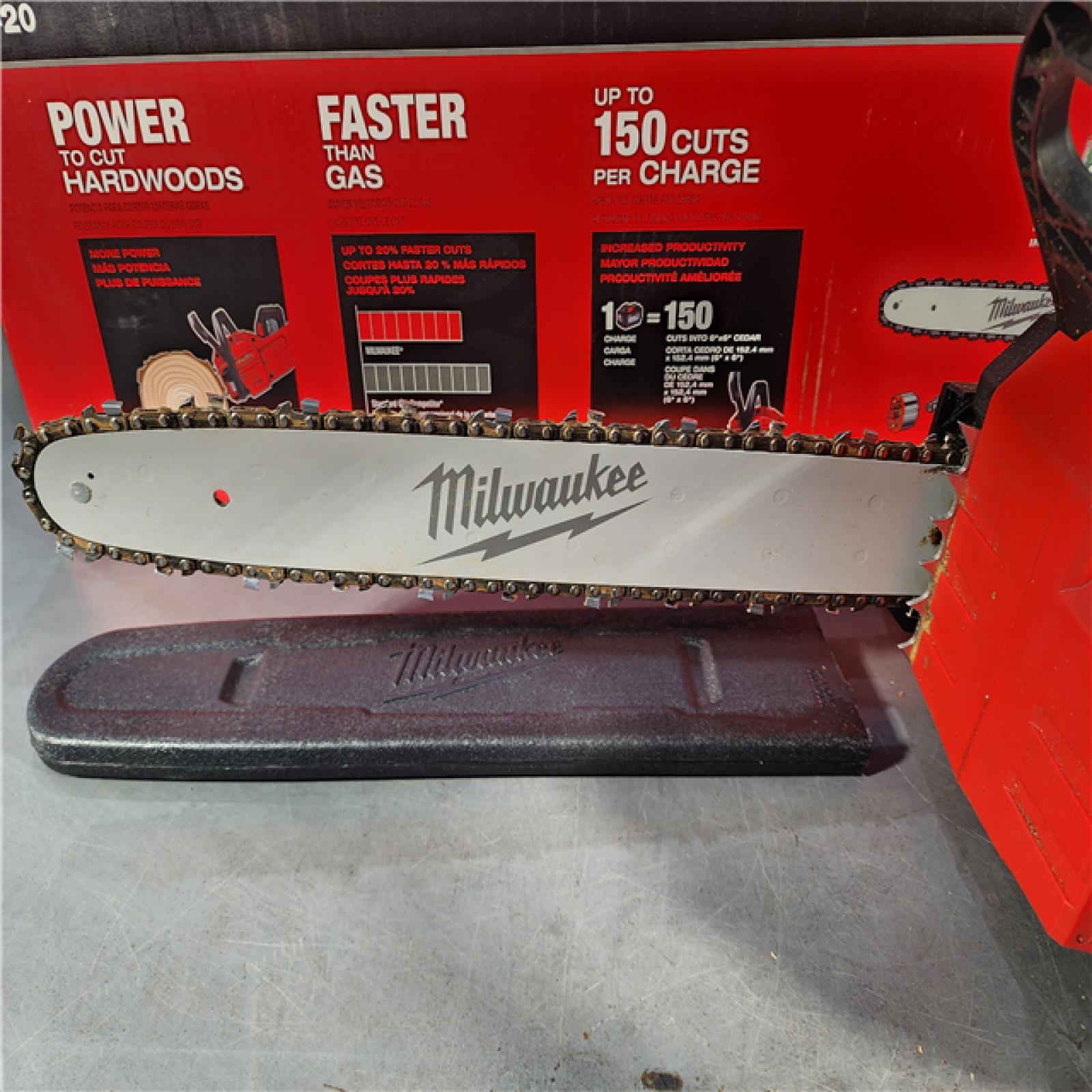 HOUSTON LOCATION - AS-IS Milwaukee M18 FUEL 16  18V Li-Ion Brushless Cordless Chainsaw (Tool-Only)