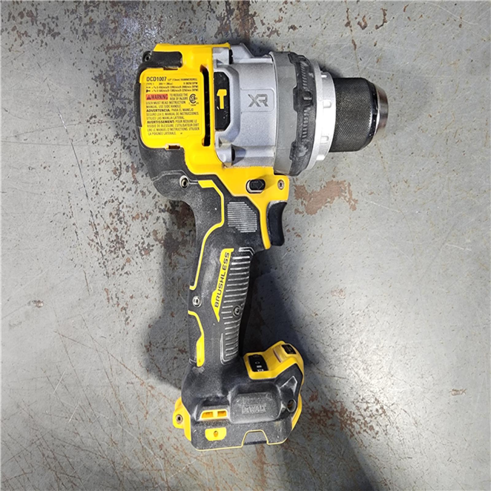 HOUSTON LOCATION - AS-IS DEWALT 20V XR Lithium-Ion Cordless Hammer Drill Kit with 8.0 Ah Battery, Charger and Kit Bag