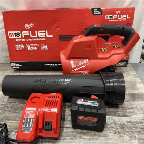 AS-IS Milwaukee M18 FUEL 120 MPH 450 CFM 18V Lithium-Ion Brushless Cordless Handheld Blower Kit with 8.0 Ah Battery, Rapid Charger