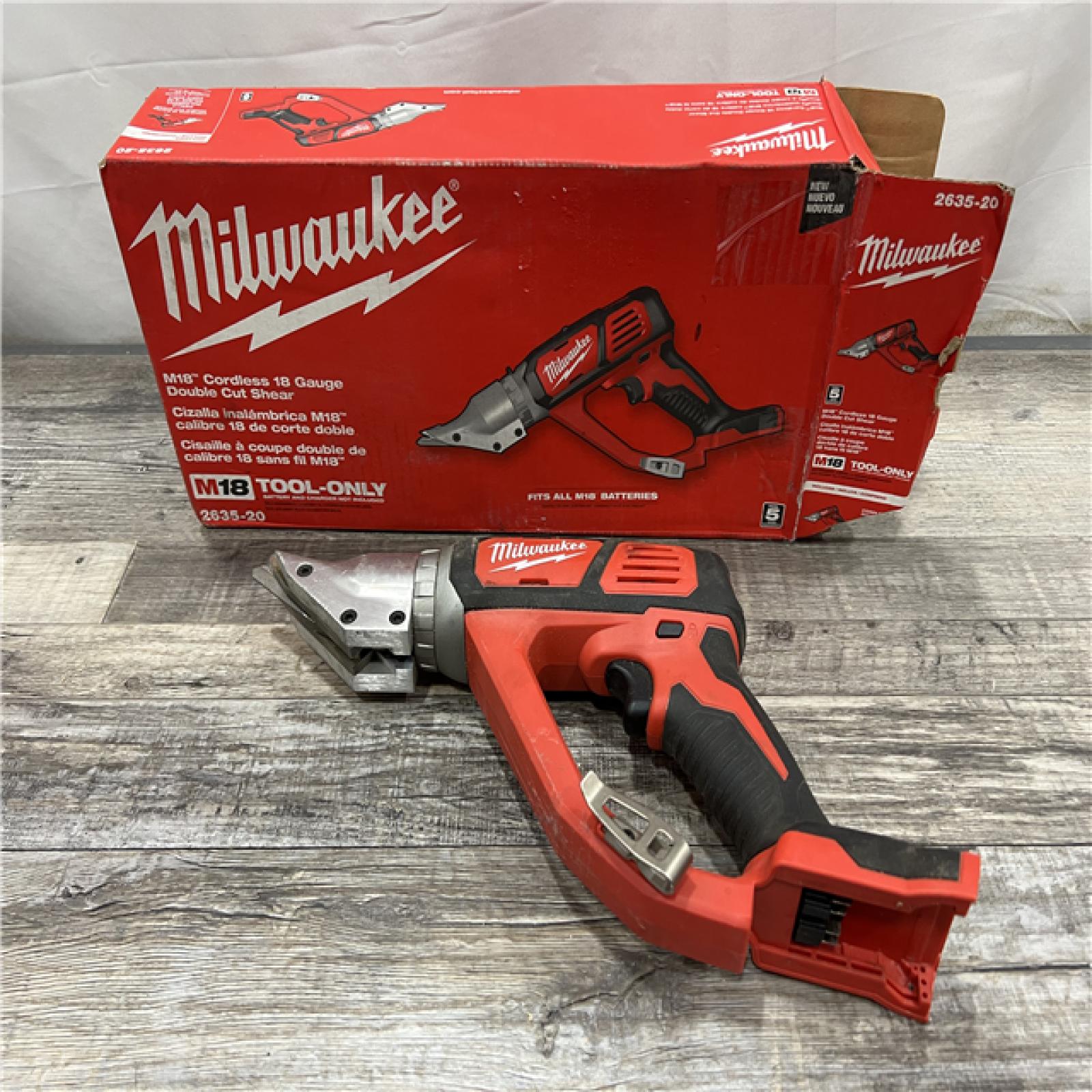 AS-IS Milwaukee M18 18-volt Lithium-ion Cordless 18-gauge Double Cut Metal Shear  Bare Tool