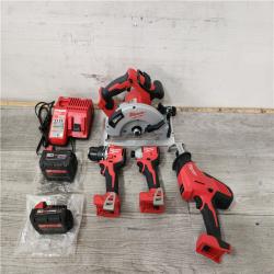 Phoenix Location Milwaukee M18 18-Volt Lithium-Ion Brushless Cordless Combo Kit (4-Tool) with 2-Batteries, 1-Charger and Tool Bag