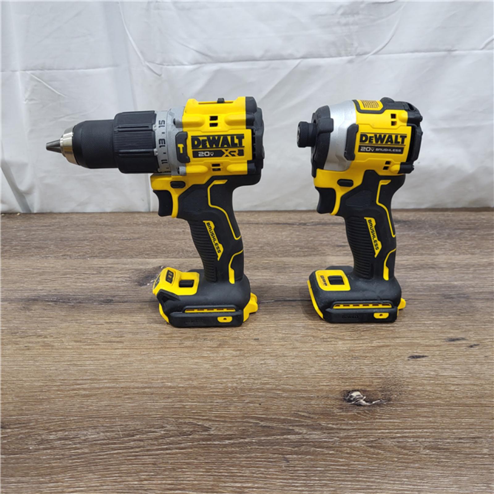 AS-IS 20V MAX XR Hammer Drill and ATOMIC Impact Driver 2 Tool Cordless Combo Kit with (2) 4.0Ah Batteries, Charger, and Bag