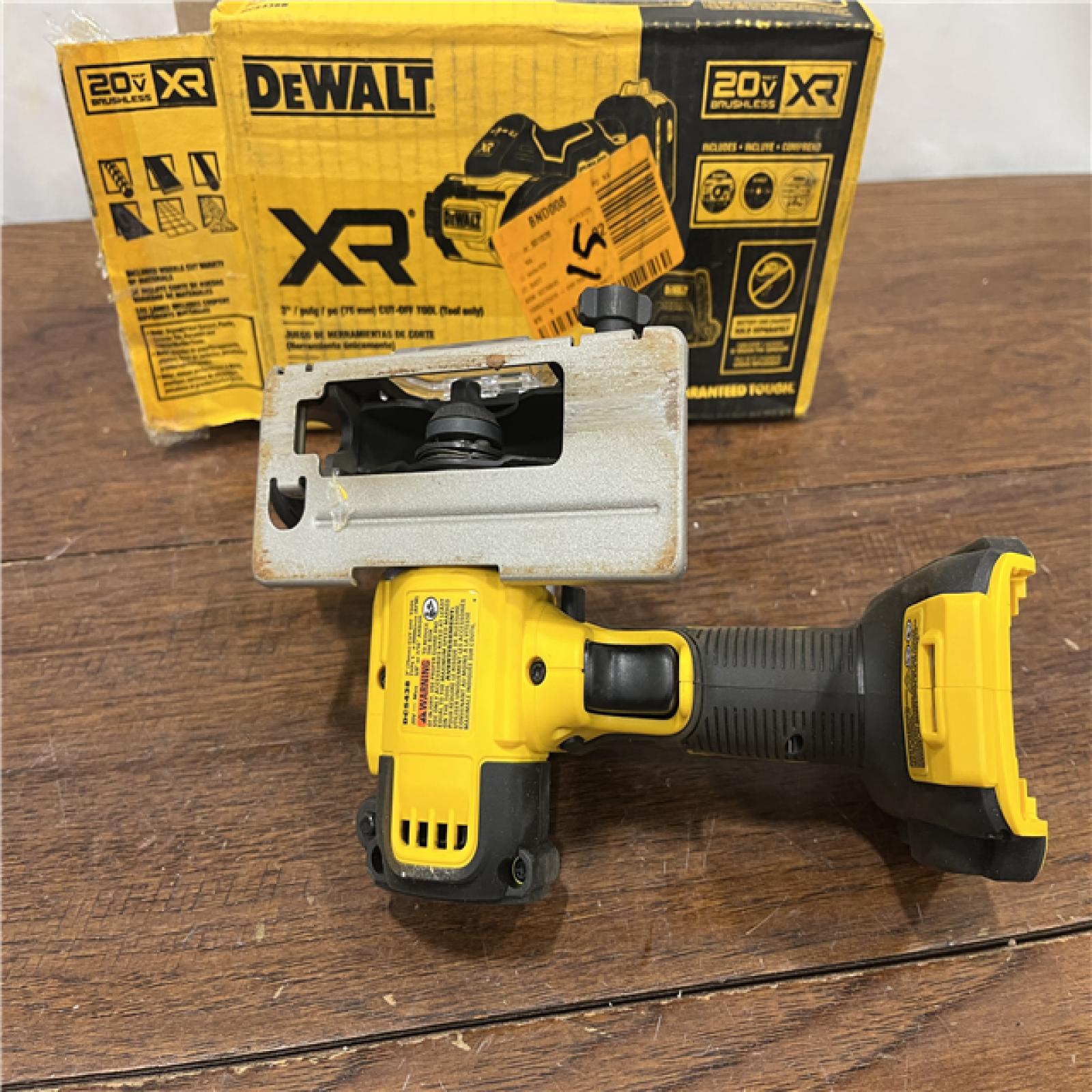 AS-IS DeWalt 20V MAX XR 3 in. Cordless Brushless Cut-Off Saw Tool Only