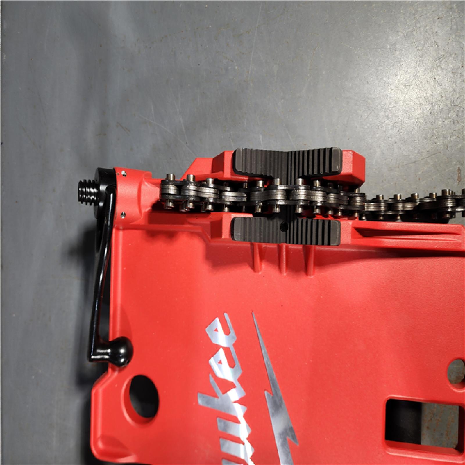 HOUSTON LOCATION - AS-IS Milwaukee 1/8 in. to 6 in. Portable Leveling Tripod Chain Vise Stand