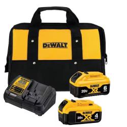 NEW! DeWalt 20V MAX Lithium-Ion Battery Starter Kit