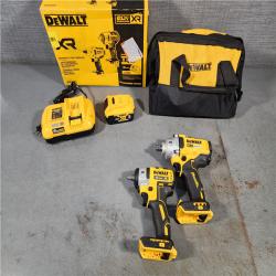 HOUSTON LOCATION - AS-IS DEWALT 20V MAX XR Brushless Cordless 2-Tool Impact Wrench Kit