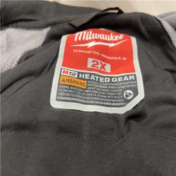 AS-ISMilwaukee M12 Lithium-Ion Cordless Gray Heated Jacket Hoodie Kit (2X-Large)