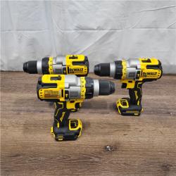 GOOD Dewalt DCD999B 20V MAX Flexvolt 1/2  Cordless Hammer Drill Bare Tool ( LOT of 3)