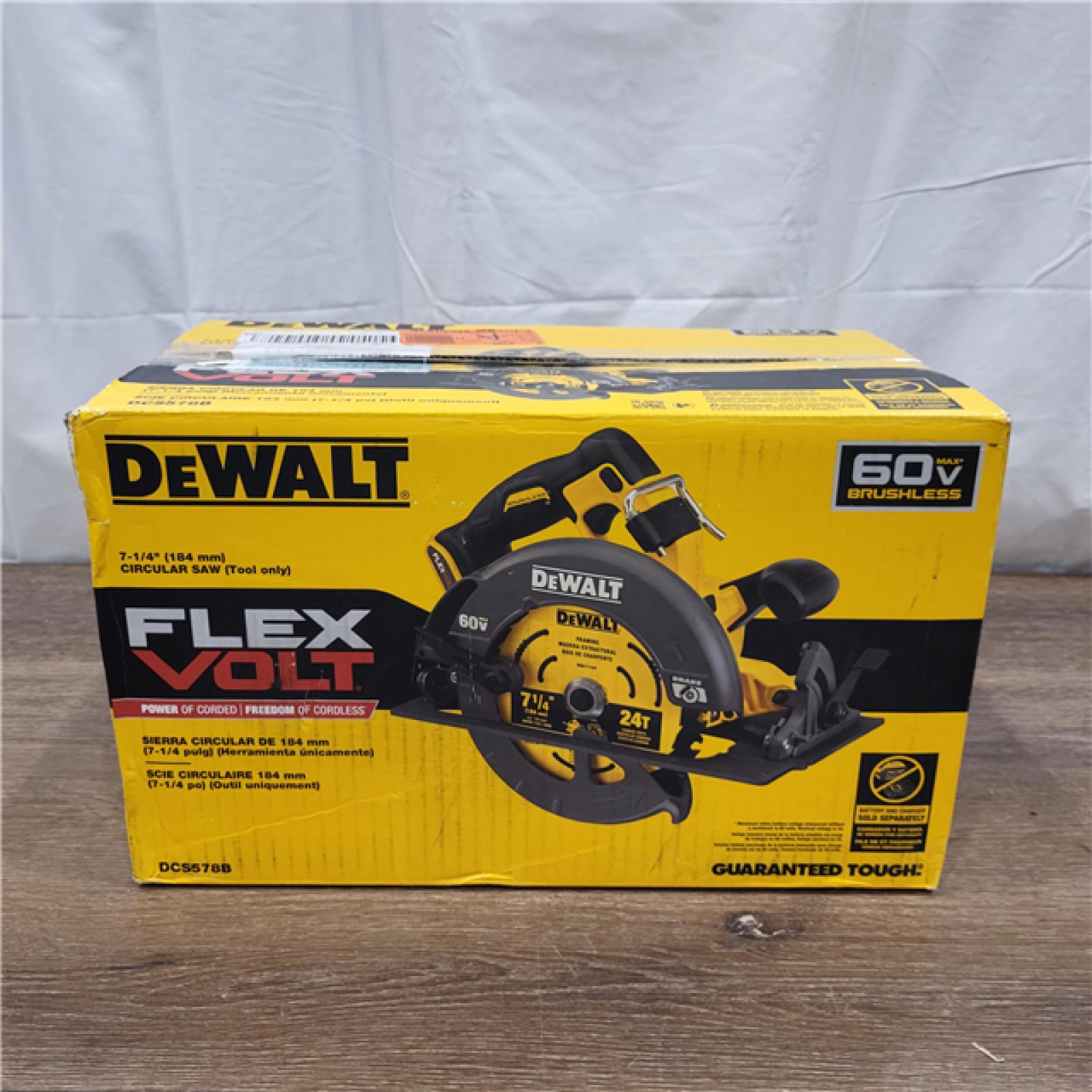 AS-IS DeWALT Flexvolt Max 7-1/4  60V Brushless Circular Saw DCS578B